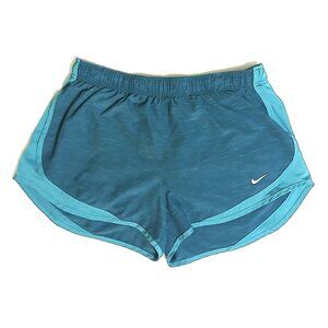 Nike Dri-FIT Running Shorts Women’s Size Large Teal Blue Athletic Gym Activewear